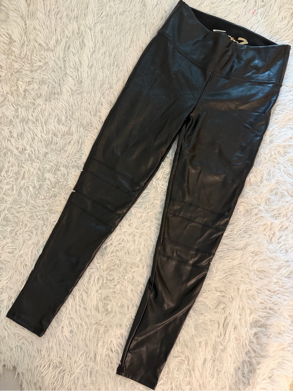 Seven Faux Leather Moto Leggings Size M